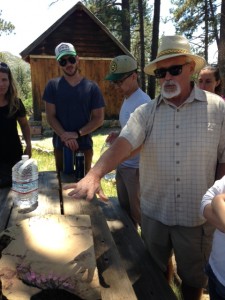 Mike Wells interprets the story of fire in Cuyamaca through the scars on a tree core.