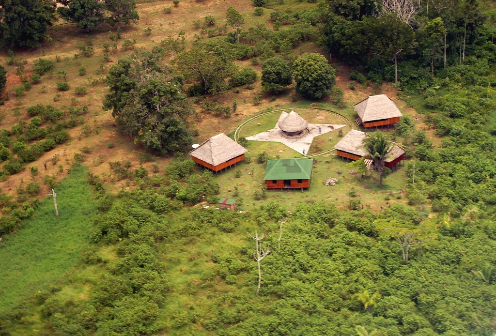 The Yorenka Atame School, in Brazil's Marechal Thaumaturgo right outside the Asháninka do Amônia's territory, educates the region on sustainable development practices such as agroforestry. Photo credit: Apiwtxa Association 