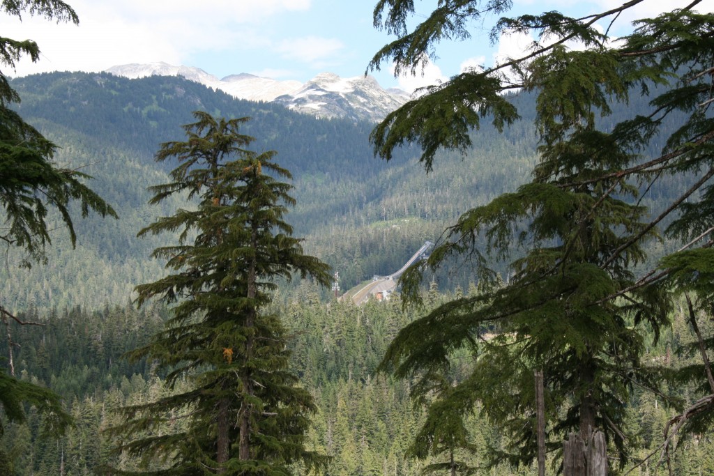 A view of the Olympic ski jump from across the valley. | Photo by Joseph Pallant.